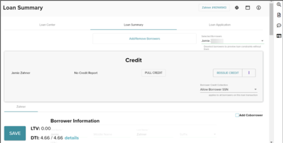 Loan Summary, Credit 