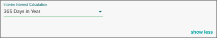 Interim Interest Calculation 