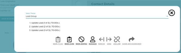 Select Threads options